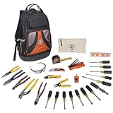 Klein Tools 80028 Hand Tools Kit includes Pliers, Screwdrivers, Nut Drivers, Backpack, and More Jobsite Tools, 28-Piece