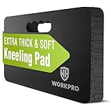 WORKPRO Extra Thick Kneeling Pad, Soft Foam Cushioning for Knee, Large Foam Kneeler Mat for Gardening, Bathing Baby, Workout Supplies, 17.5 x 11 x 1.5 in, Black
