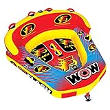 WOW World of Watersports Flash Cockpit 1 or 2 Person Inflatable Towable Cockpit Tube for Boating | 17-1080