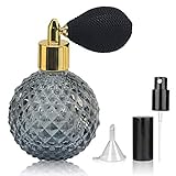 LINALL Perfume Bottle Vintage Atomizer Spray Bottle 3.4oz Empty Refillable Perfume Atomizer Glass Bottle Great for Perfume Home Decoration Cocktail
