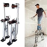 YAOJIA Drywall Stilts 18-30inch Builder Painting Plastering Plasterers Stilts Work Stilts， Painter's Stilts Plastering Stilts Aluminum Alloy Professional Adjustable Strap