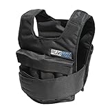 RUNmax rf20nop Run Fast 12lb-140lb Weighted Vest (without Shoulder Pads, 20lb),Black