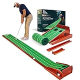 PERFECT PRACTICE (New Version) Putting Mat for Indoors - Indoor/Outdoor Putting Green with Ball Return, Realistic Surface Golf Putting Mat, Lay-Flat Technology - Golf Training Equipment – Standard