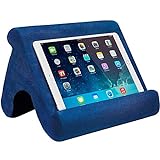 SAMHOUSING Tablet Pillow Stand - Tablet Holder Dock for Bed with Multi-Viewing Angles, Compatible with iPad Pro 9.7, 10.5,12.9 Air Mini 4 3, Kindle, Galaxy Tab, E-Reader (Blue)