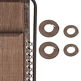SunnyZoo Professional Replacement Cords for Zero Gravity Chair(4 Cords), Zero Gravity Recliner Repair Tool for Lounge Chair, Bungee Chair Cord (Brown)