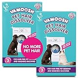 Vamoosh Pet Hair Dissolver for Laundry, 6x3.5oz (2 Boxes), Pet Hair Remover Washer Machine Cleaner (Up to 6 Washes), Pet Hair Remover for Laundry Easily Dissolves Dog, Cat and Pet Fur