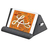 MoKo Tablet Pillow Stand, Pillow Lap Holder for iPad Tablet up to 11' for Xmas Gift, eReaders, Fit with iPad 9 10.2',iPad Mini 6 8.3',iPad 10th,iPad Pro 11 2022,Air 4, Galaxy Tab S6/S7, Space Gray