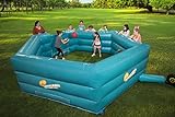 SCS Direct Gaga Ball Pit Inflatable 15' Gagaball Court w Electric Air Pump - Inflates in Under 3 Minutes - Indoor & Outdoor Gift, Recess/Playground Accessories, Christmas Holiday Birthday