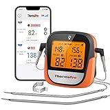 ThermoPro TP902 450-ft Wireless Meat Thermometer Digital, Bluetooth Meat Thermometer Wireless for Meat Steak, Smoker Thermometer with Dual Meat Probe, Cooking Food Thermometer for grilling and smoking