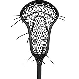StringKing Women’s Complete 2 Pro Midfield Lacrosse Stick with Metal 3 Pro Shaft and Women's Type 4 Mesh (Black/Black)