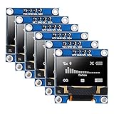 DORHEA 6PCS 0.96’’ OLED Display Module 12864 128x64 Pixel LCD White Light SSD1306 Driver Board I2C Serial 0.96 inch IIC Chip 4 Pin Self-Luminous Display Board Compatible with Raspberry Pi