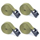 Tree Stand Stabilizer Straps, Tree Stand Accessories, Hunting Utility Strap with Loop End for Holding Climbing Tree Stand and Backpack, Hanging Trail Cameras and Holding Gear 4 Pcs (1'' x 78'')