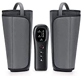 Nekteck Leg Massager for Circulation Air Compression and Relaxation, for Calf Foot and Arms, with Handheld Controller, 2 Modes 3 Intensity Levels, Adjustable Wraps for Home & Office Use