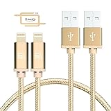 LAX iPhone Charger Lightning Cable - [Mfi Certified] Durable Braided Apple Lightning USB Cord for Latest iOS Including iPhone 11/11 Pro Max/ 11 Pro/XS/XS Max/X, iPad, iPod & More (2 Pack)