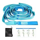 Trideer Yoga Strap Stretching Strap - 12 Loops Non-Elastic Stretch Strap, Perfect Home Workout Stretching Out Strap, Yoga Stretching Strap for Rehabilitation, Pilates, Dance