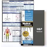 H&P notebook (Large Print) - Medical History and Physical notebook, 50 medical templates with perforations