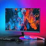 Opkiddle Monitor Backlight Sync with Screen Via Software Control for 27 Inch Monitor, High Frame Rate Real-Time Sync Smart Gaming RGB LED Strip Lights, Based Windows System