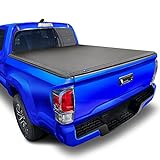 Tyger Auto T3 Soft Tri-fold Truck Bed Tonneau Cover Compatible with 2016-2023 Toyota Tacoma | 5' Bed | TG-BC3T1630 | Vinyl, Black