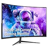 Z-Edge 27-inch Curved Gaming Monitor 16:9 2560x1440 165/144Hz 1ms Frameless LED Gaming Monitor, UG27Q AMD Freesync Premium Display Port HDMI Built-in Speakers