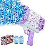 Bubble Machine Gun, 69 Holes Bubbles Gun Kids Toys for Boys Girls Age 3 4 5 6 7 8 9 10 11 12 Year Old, Easter Birthday Wedding Party Favors Gifts