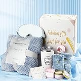 Gifts for Women, Care Package for Women, Relaxing Spa Gift Box Basket, Birthday Baskets, Get Well Soon Gifts with Luxury Blanket, Unique Holiday Gifts Basket for Women, Her, Sister, Mom, Best Friends