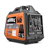GENMAX Portable Inverter Generator,4000W ultra-quiet145cc Engine &Parallel and Series Ready, EPA & CARB Compliant, Eco-Mode Feature, Ultralightweight for Backup Home Use & Camping (GM4000iSAPC)
