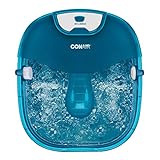 Conair Heat Sense Pedicure Foot Spa with Massaging Foot Rollers, Soothing Bubbles and Heat