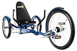 Mobo Cruiser Triton Pro Adult Recumbent Trike. Pedal 3-Wheel Bicycle. 16 Inches. Adaptive Tricycle for Teens to Seniors