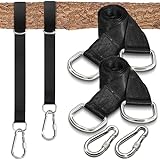 Adjustable Tree Swing Straps - Universal Mounting for Rope Swing Seats, Quick Setup for Indoor/Outdoor Use, Durable & Safe Material, Ultimate Tree Protection, Includes Carry Bag – SereneLife SLSWNG10