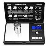 Gram Scale, Mini Scale Digital Pocket Scale,200g x 0.01g,Digital Grams Scale, Food Scale, Jewelry Scale Black, Kitchen Scale With100g Calibration Weight