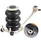 VEVOR Air Jack, 3T / 6600 lbs Triple Bag Air Jack, Airbag Jack with Six Steel Pipes, Lift up to 17.7 inch/450 mm, 3-5 s Fast Lifting Pneumatic Jack, with Long Handles for Car, Garage, Repair