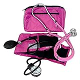 Dixie EMS Blood Pressure and Sprague Stethoscope Kit - Pink