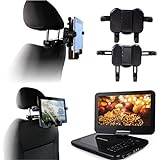 Navitech (Twin Pack) in Car Portable DVD Player Head Rest/Headrest Mount/Holder Compatible with The Pyle PLMRDV94