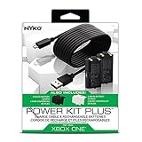 Nyko Power Kit Plus - 2 Pack Rechargeable Battery and Replacement Cover with Micro-USB Charging Cable for Xbox One