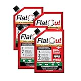 Flat Out Off Road Tire Sealant, Outdoor Power Equipment Formula, Prevents Flat Tires, Fix a Flat Tire, Seals Leaks, Contains Kevlar, 32 Ounce Bag, 4-Pack