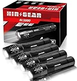 HinsGEAR LED Flashlight 4 Pack - SL2000 Single Mode Bright Tactical Flashlights, High Lumens Compact Flash Light Zoomable, Waterproof, Home Use & Camping Accessories, Gift for Men and Women