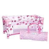 Manhattan Toy Baby Stella Take Along Baby Doll Crib Accessory Set for 12' and 15' Soft Dolls