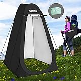 AOSION Privacy Shower Tent,Pop Up Changing Tent,Camp Bathroom Changing Dressing Room,Portable Toilet Tent with Carry Bag for Camping, Beach,Black
