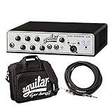 Aguilar Tone Hammer 500 Super Light 500 Watt Solid State Bass Amplifier Head with Drive Control, FX Loop and Balanced DI Output with Water Resistant Bag and Instrument Cable