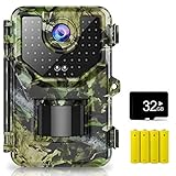 Vikeri Trail Camera, 1520P 20MP Game Camera with Night Vision Motion Activated Waterproof 120°Wide-Angle, 0.2s Trigger Hunting Trail Cam with 48pcs No Glow Infrared LED for Wildlife Monitoring