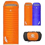 ForestDawn Down Sleeping Bag,50-75℉ Ultralight Camping Sleeping Bag,Lightweight Sleeping Bag for Backpacking, Camping, and Hiking Compact Camping Gear for 3 Season