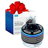 Johns Avenue Bluetooth Shower Speaker Newest Version 5.0 - Certified Waterproof - Wirelessly Pairs Easily to All Your Bluetooth Devices - with White Gift Box