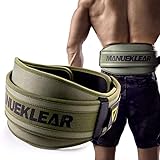 Weight Lifting Belt, Lifting Belts for Women Men,MANUEKLEAR Weightlifting Belt Quick Locking Back Support for Bodybuilding, Fitness, Powerlifting, Cross Training, Squats, Workout, Exercise (M（32-37inches）, Olive Drab)