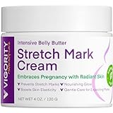 Stretch Mark Cream for Pregnancy: Stretch Mark Treatment - Belly Butter For Pregnant Women - Massage Lotion To Prevent And Repair Maternity Stretch Marks Scar - 4 Oz