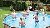 Volleyball Net for Pool Kit Water 10 to 20 Ft Metal Frame Above Ground Swimming