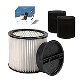 Replacement Filter For Shop Vac Filters 90304 - Perfect for Wet/Dry vacuum cleaner shop vac ash vacuums - Long (4)