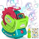 Bubble Machine, Bubble Machine for Kids Toddlers, Make Extra Large Bubbles (10 Times Larger) & Bubbles Inside Bubble, 1000+ Bubbles Per Minute, Bubbles Toys for Kids Indoor Outdoor Birthday Party