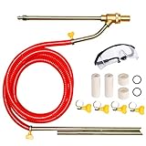 Selkie Pressure Washer Sandblasting Kit - Wet Abrasive Sandblaster Attachment, with Replacement Nozzle Tips,Protect Glasses, 1/4 Inch Quick Disconnect, 5000 PSI