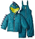Carter's Boys' Toddler Character Snowsuit, Green Dinosaur, 4T