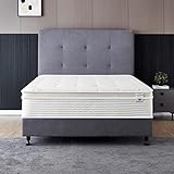 RV Short Queen Mattress - 12 Inch Cool Memory Foam & Spring Hybrid Mattress with Breathable Cover - Comfort Plush Euro Pillow Top - Rolled in a Box - Oliver & Smith